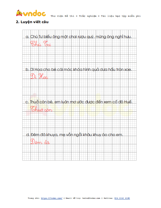 Phiếu luyện viết chữ đẹp Tuần 22 sách Cánh Diều