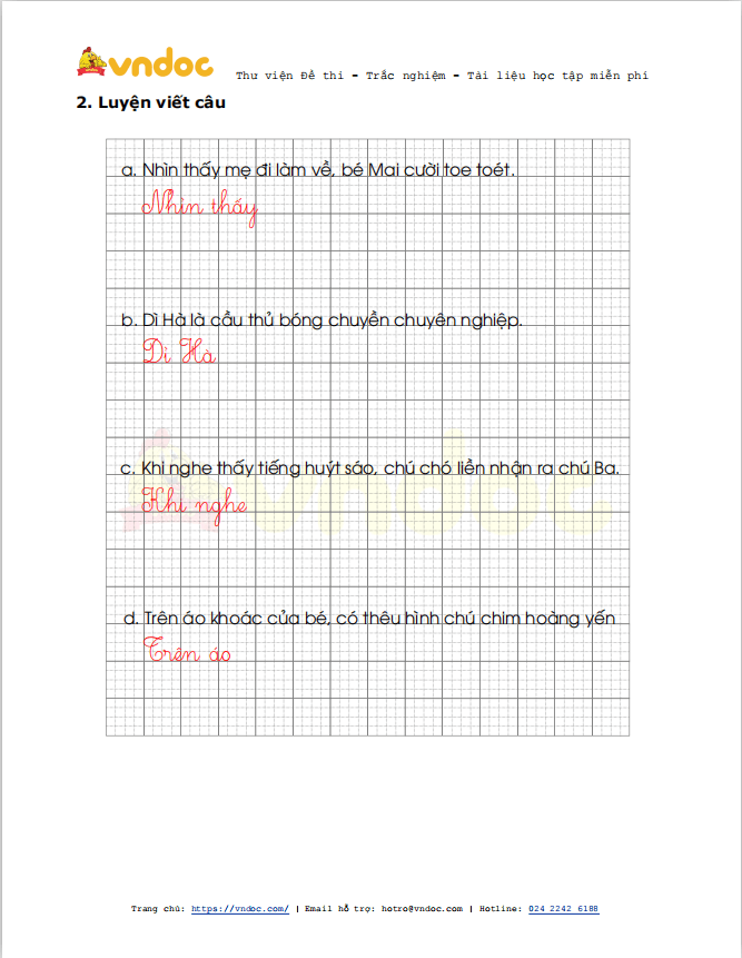 Phiếu luyện viết chữ đẹp Tuần 24 sách Cánh Diều