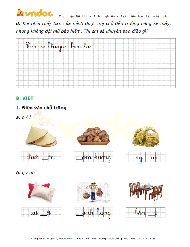 Phiếu bài tập cuối tuần Tiếng Việt 1 nâng cao - Tuần 22 - sách Kết nối