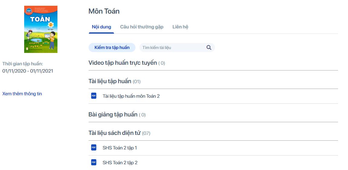 Hướng dẫn xem bộ sách giáo khoa lớp 2 bộ Chân trời sáng tạo