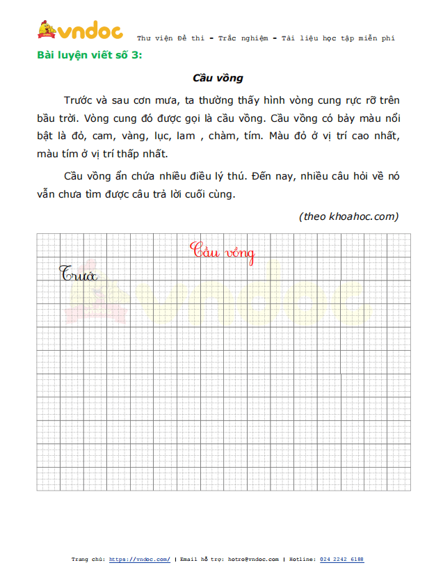 Phiếu luyện viết chữ đẹp Tuần 22 sách Chân trời sáng tạo