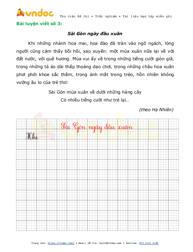 Phiếu luyện viết chữ đẹp lớp 1 sách Chân trời