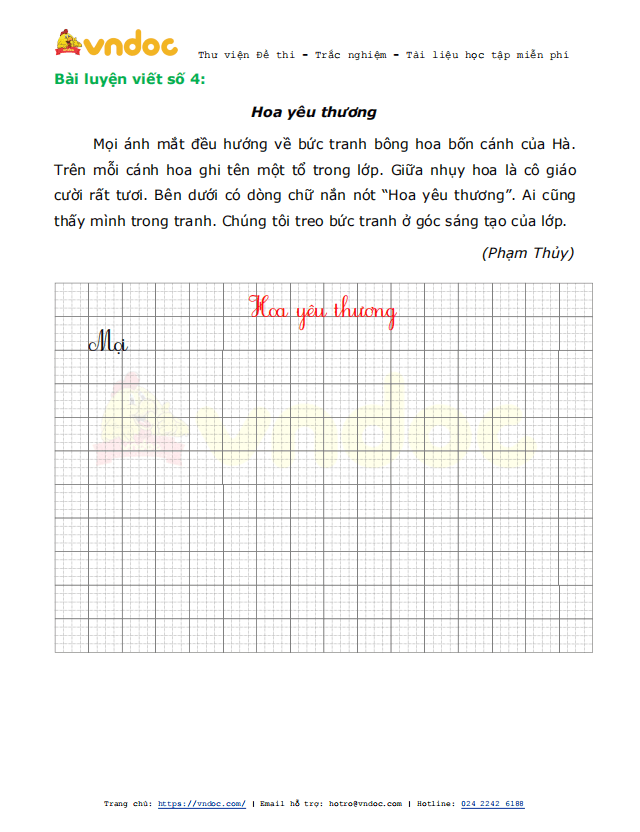 Phiếu luyện viết chữ đẹp - Tuần 23 sách Kết nối tri thức