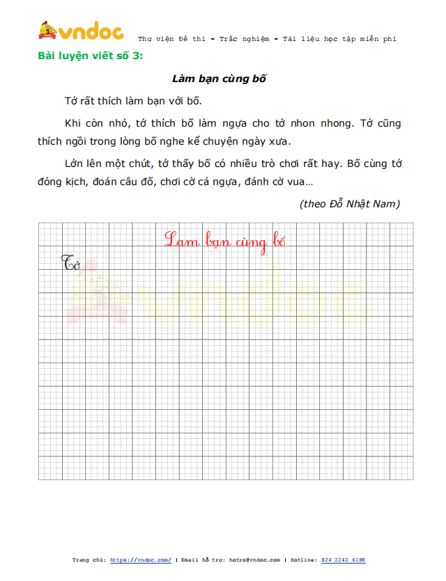 Phiếu luyện viết chữ đẹp Tuần 24 sách Chân trời sáng tạo