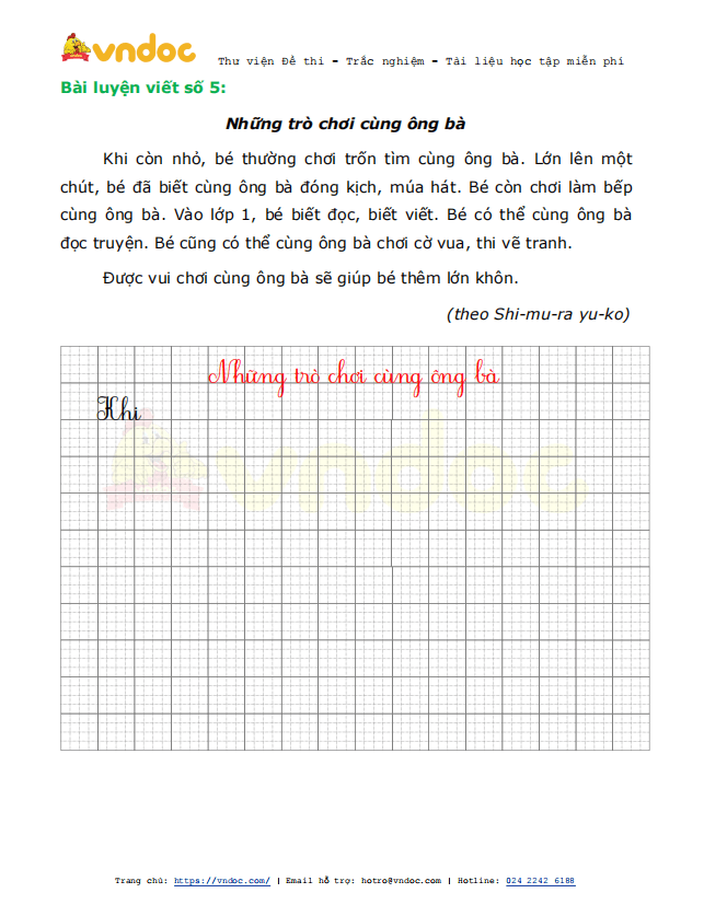 Phiếu luyện viết chữ đẹp Tuần 24 sách Chân trời sáng tạo