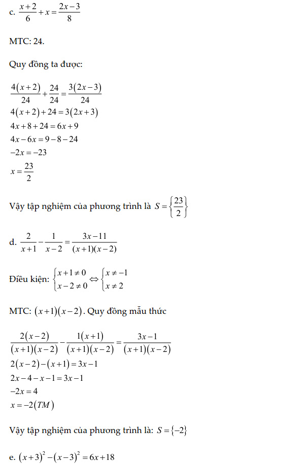 Đề thi giữa học kì 2 lớp 8 môn Toán năm 2020 - 2021