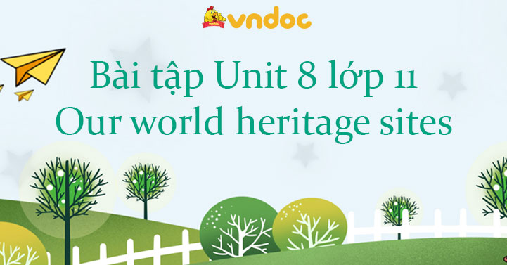 Bài tập Unit 8 lớp 11 Our world heritage sites - Bài tập Unit 8 SGK ...