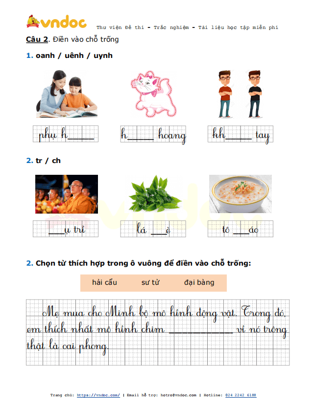 Phiếu bài tập cuối tuần Tiếng Việt lớp 1 Nâng cao - Tuần 25
