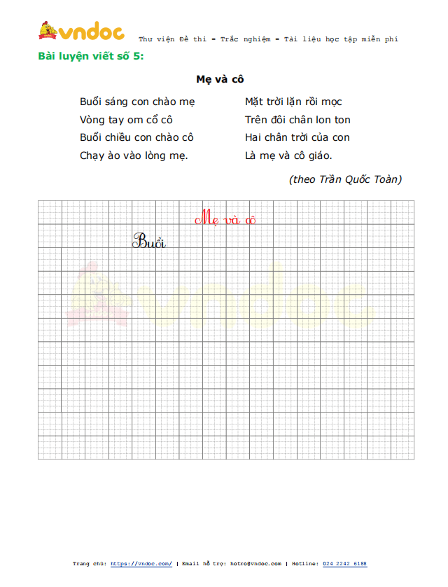 Phiếu luyện viết chữ đẹp Tuần 25 sách Chân trời sáng tạo