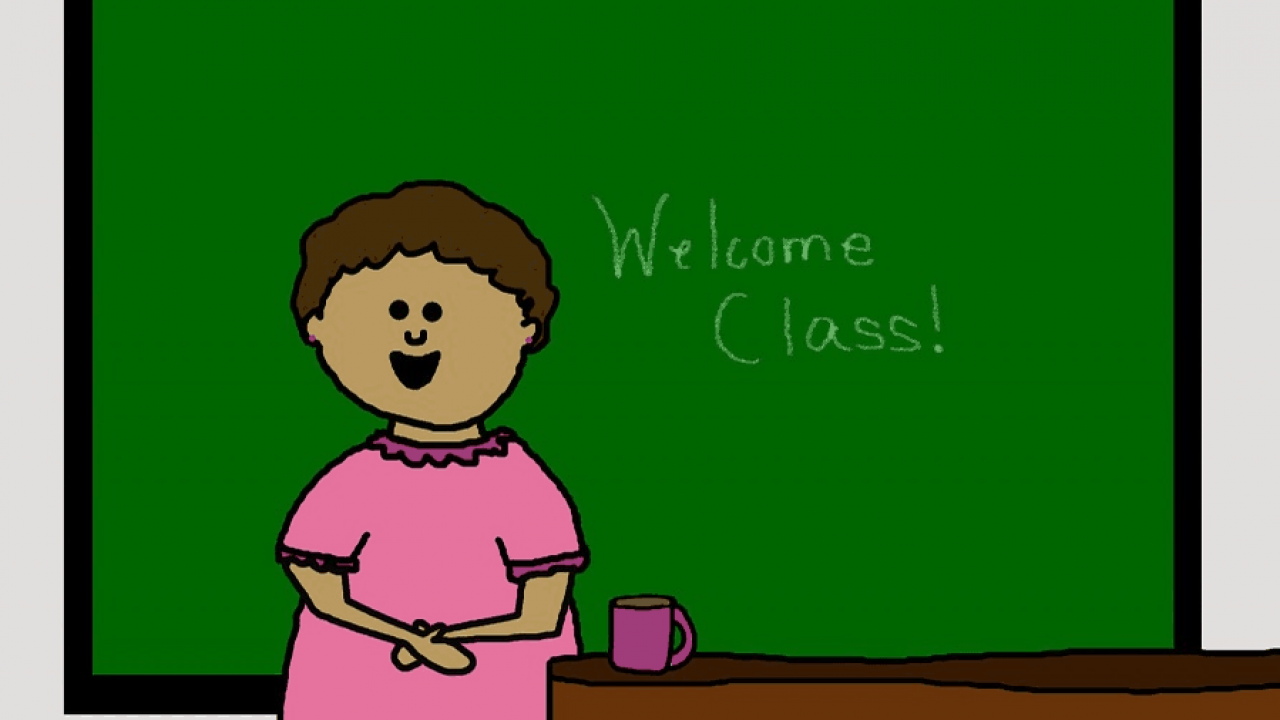 Bài văn tả cô giáo của em đang say sưa giảng bài hay nhất