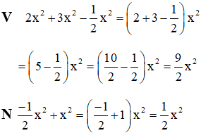 Giải bài tập SGK Toán lớp 7 bài 4: Đơn thức đồng dạng