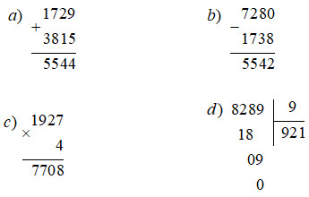 Đề thi giữa kì 2 lớp 3 môn Toán năm 2020-2021 - Đề 2