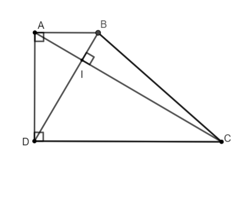 Cho hình thang ABCD vuông tại A và D