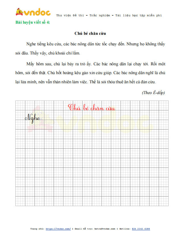 Phiếu luyện viết chữ đẹp - Tuần 28 sách Kết nối tri thức