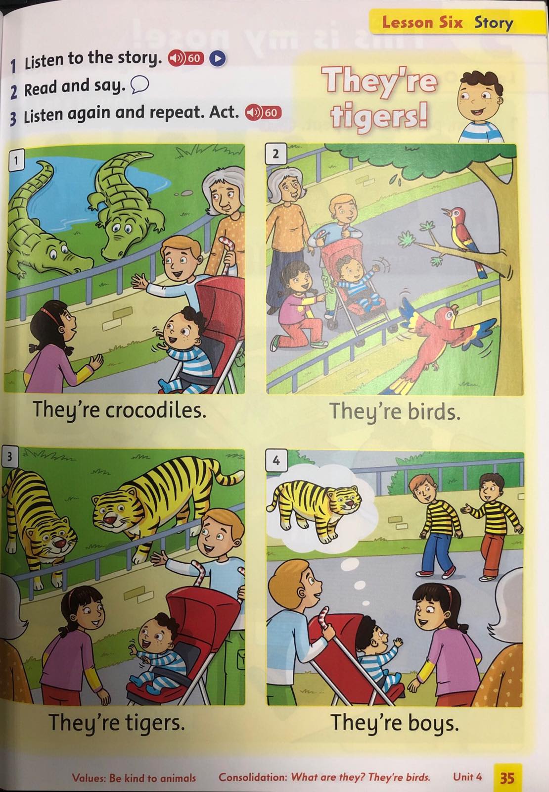 Giải Tiếng Anh lớp 1 Unit 4: They’re bears!- Lesson 6 SGK