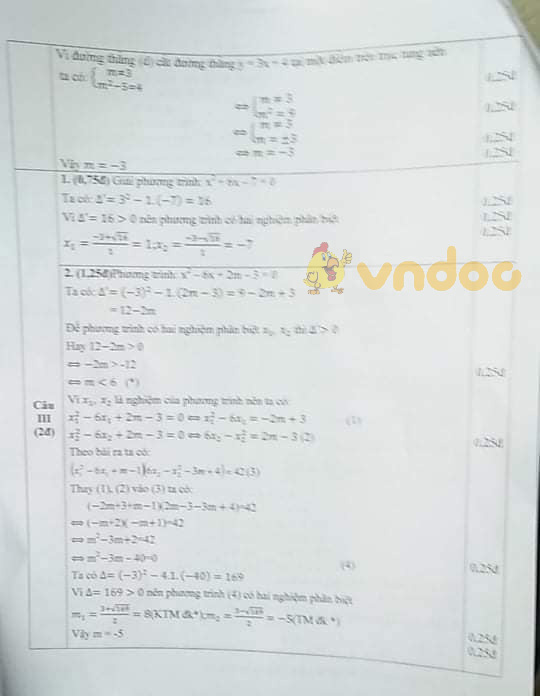 Đề thi KSCL vào lớp 10 môn Toán Phòng GD&ĐT Như Thanh năm 2021 - 2022 (lần 1)