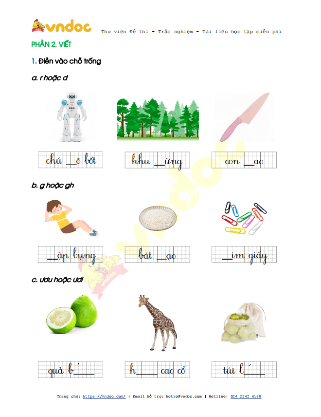 Bài tập cuối tuần Tiếng Việt 1 nâng cao Tuần 30 sách Chân trời sáng tạo