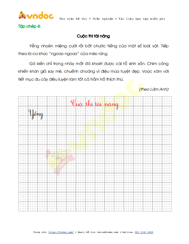 Phiếu luyện viết chữ đẹp - Tuần 30 sách Kết nối tri thức
