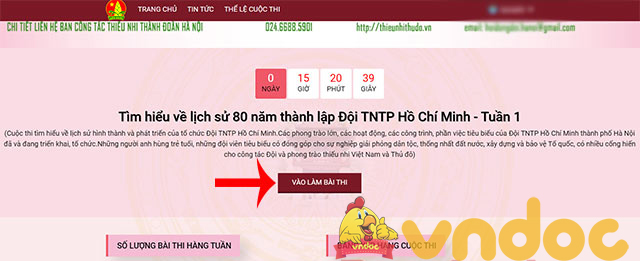 Cách đăng kí thi 80 năm lịch sử thủ đô