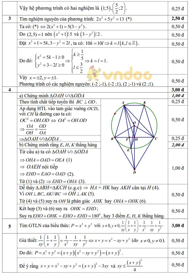 Đề thi chọn học sinh giỏi lớp 9 môn Toán Sở GD&ĐT tỉnh Phú Yên năm 2020 - 2021