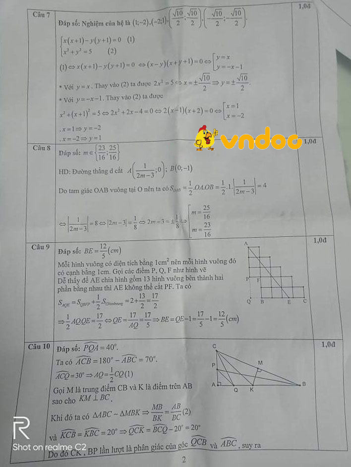 Đề thi chọn học sinh giỏi lớp 9 môn Toán Sở GD&ĐT Hà Tĩnh năm 2020 - 2021