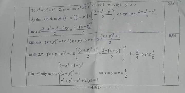 Đề thi chọn học sinh giỏi lớp 9 môn Toán Sở GD&ĐT Hà Tĩnh năm 2020 - 2021