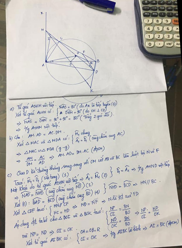 Đề thi thử vào lớp 10 môn Toán Sở GD&ĐT Thanh Hóa năm 2020 - 2021