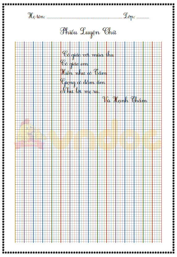 File 20 bài chính tả ôn thi học kì 2 lớp 1 sách Cánh Diều năm 2020-2021