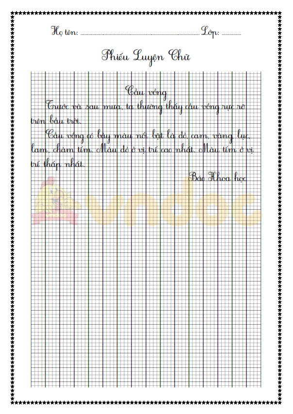 File 28 bài chính tả ôn thi học kì 2 lớp 1 sách Chân trời sáng tạo năm 2020-2021