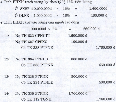 Kế toán quá trình sản xuất kinh doanh