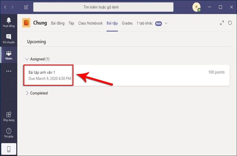 Hướng dẫn làm và nộp bài trên ứng dụng Microsoft Teams