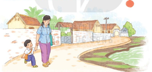 Giải bài tập Tiếng Việt 1 trang 44, 45, 46, 47 Bài 1: Tôi đi học