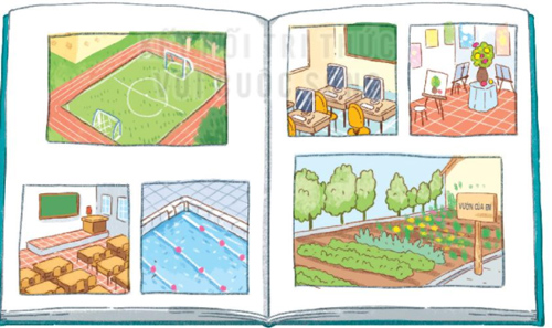 Giải bài tập Tiếng Việt 1 trang 54, 55 Bài 4: Cây bàng và lớp học