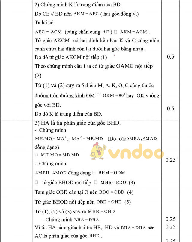 Đề thi thử vào lớp 10 môn Toán Phòng GD&ĐT Thạch Thành, Thanh Hóa năm 2021 - 2022 (lần 2)