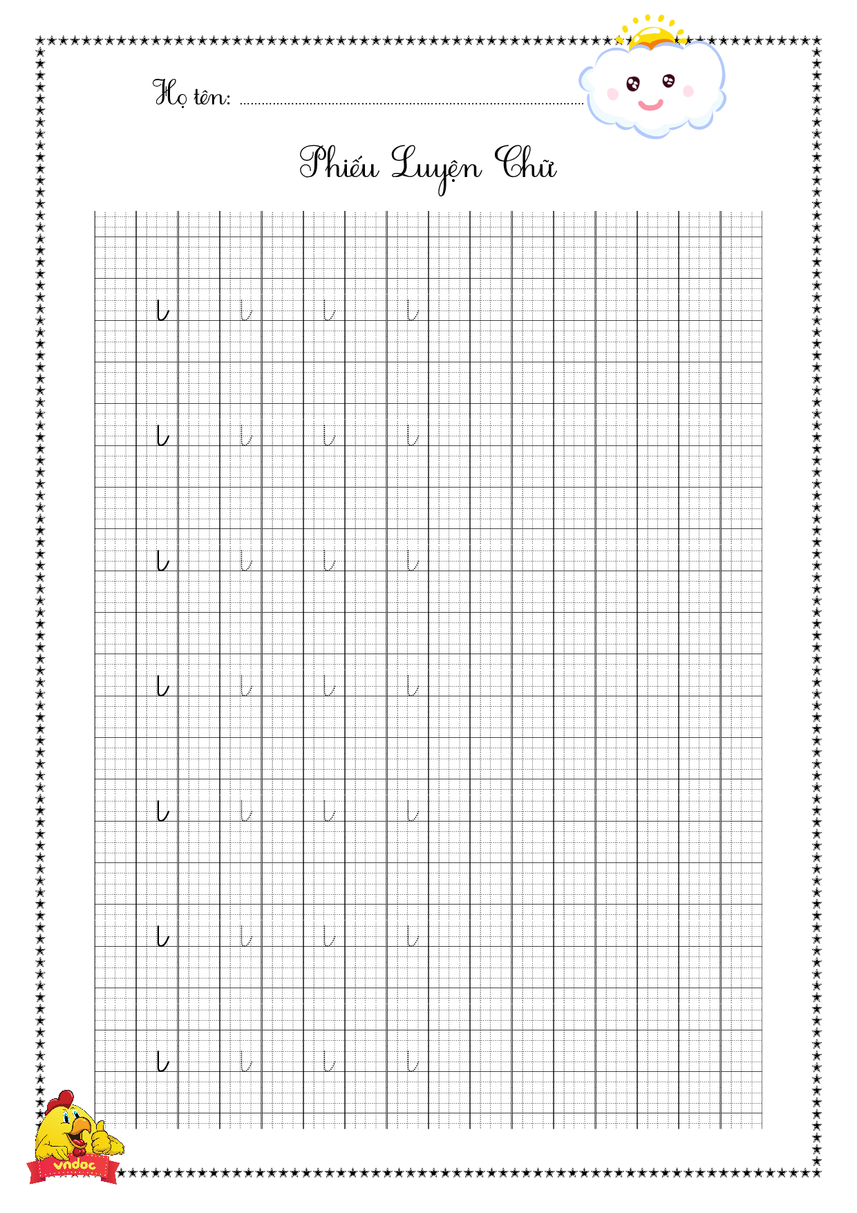 Các nét chữ cơ bản