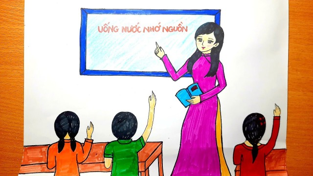 Dàn ý tả cô giáo đang giảng bài