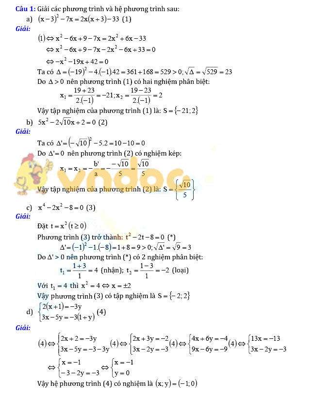 Đề thi thử vào lớp 10 môn Toán Trường THCS Lương Thế Vinh, TP. HCM năm 2021