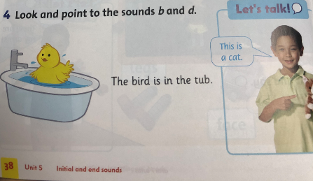 Giải Tiếng Anh lớp 1 Unit 5: This is my nose! - Lesson 3 SGK