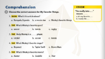 Soạn Anh 6 Unit 1 Comprehesion SGK Cánh Diều