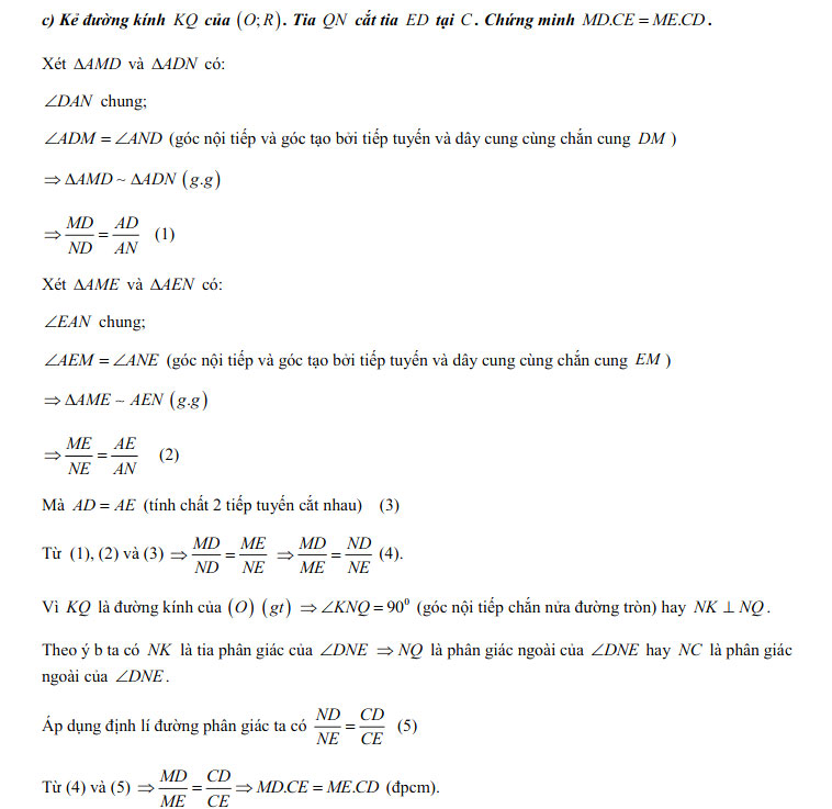 Đáp án đề thi vào lớp 10 môn Toán tỉnh Vĩnh Long 2021