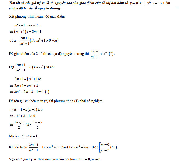 Đáp án đề thi vào lớp 10 môn Toán tỉnh Vĩnh Long 2021