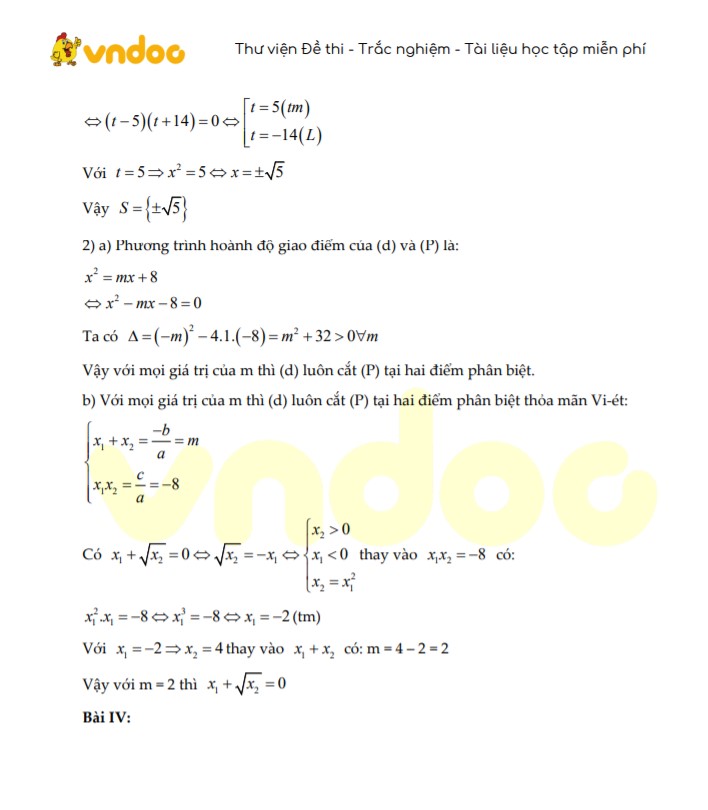 Đề thi thử vào lớp 10 môn Toán Trường THPT H.A.S năm 2021