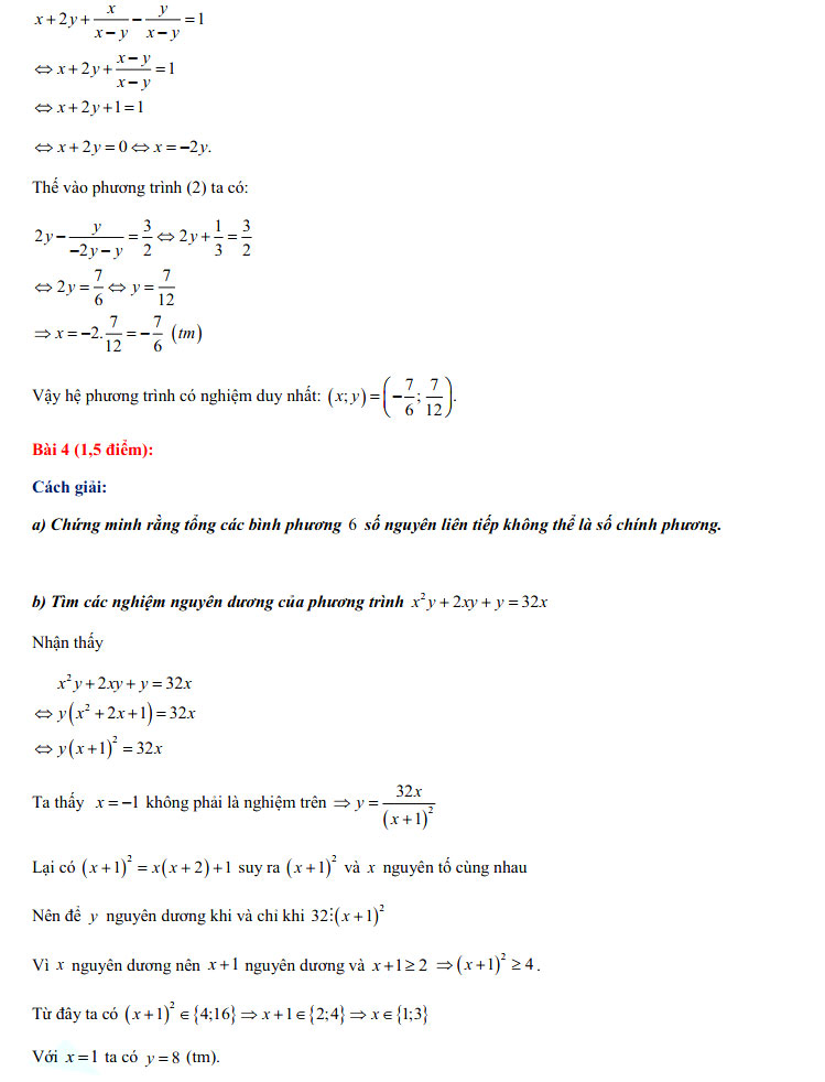 Đáp án đề thi tuyển sinh lớp 10 môn Toán chuyên tỉnh Vĩnh Long năm 2021