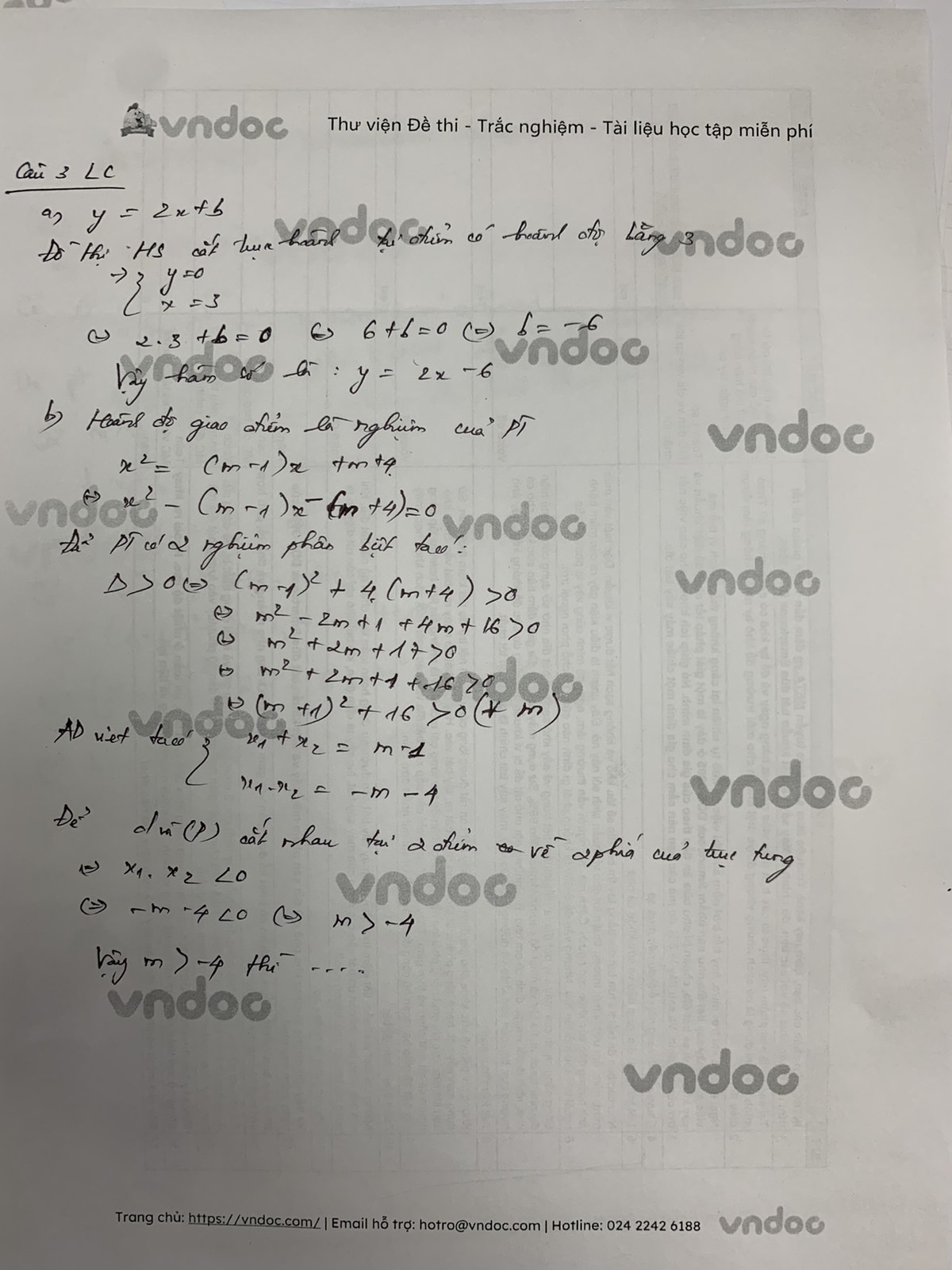 Đáp án đề thi tuyển sinh lớp 10 môn Toán tỉnh Lào Cai năm 2021