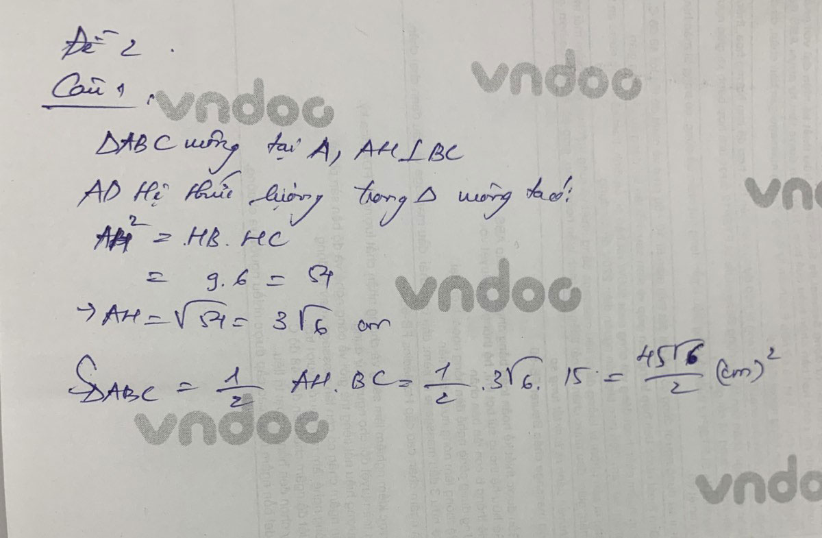Đáp án đề thi vào lớp 10 môn Toán tỉnh Trà Vinh năm 2021