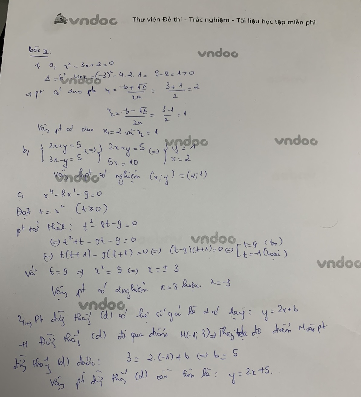 Đáp án đề thi vào lớp 10 môn Toán Tiền Giang