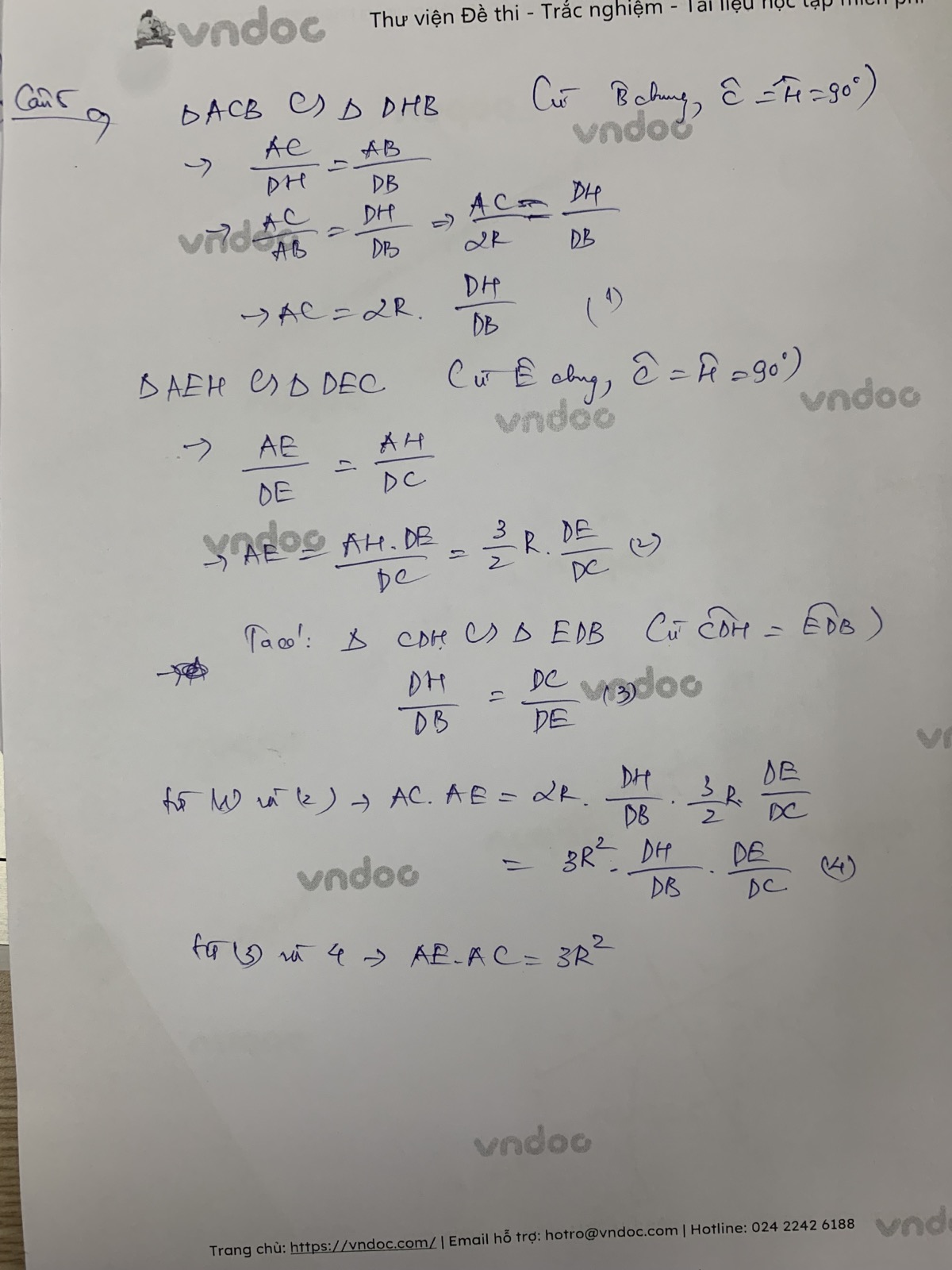 Đáp án đề thi vào lớp 10 môn Toán Tiền Giang