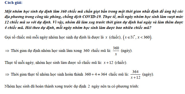Đáp án đề thi vào lớp 10 môn Toán tỉnh Thái Nguyên năm 2021