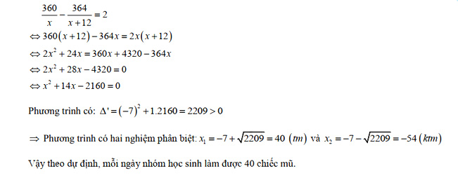 Đáp án đề thi vào lớp 10 môn Toán tỉnh Thái Nguyên năm 2021