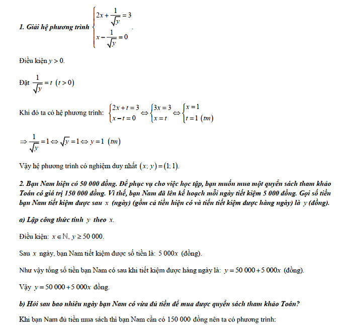 Đáp án đề thi vào lớp 10 môn Toán tỉnh Hải Phòng năm 2021
